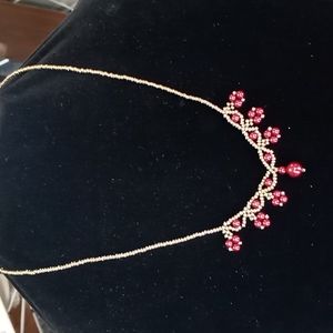 Necklace and earring set.